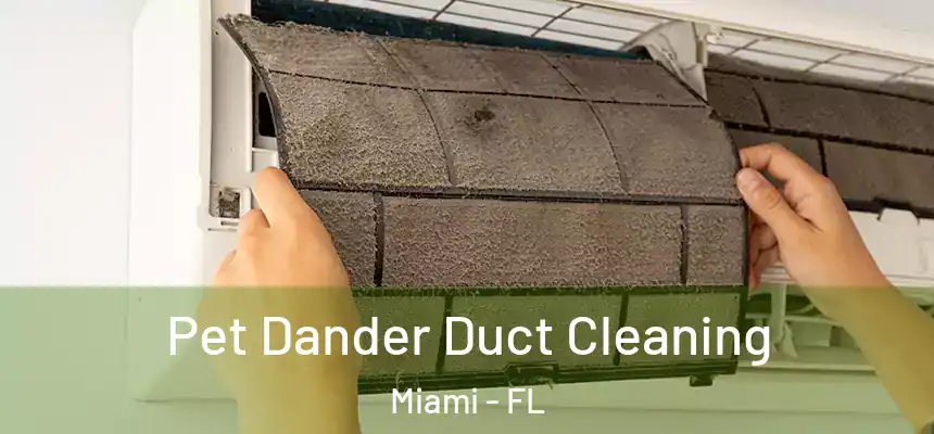 Pet Dander Duct Cleaning Miami - FL